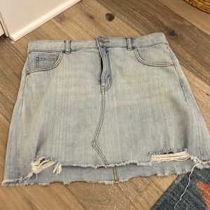 Wild fable fitted jean skirt